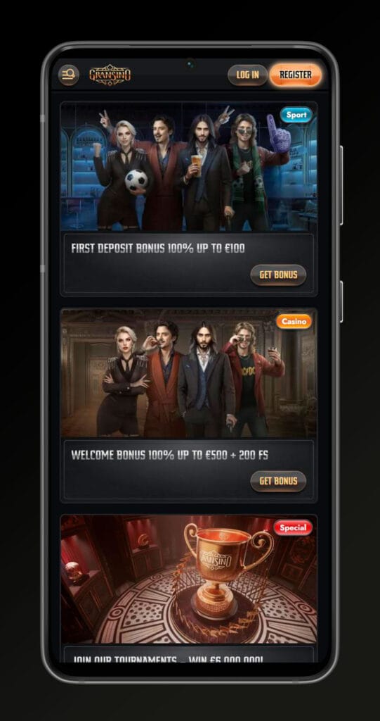Bonuses gransino casino in mobile